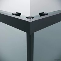 Душевой уголок Grossman Cosmo 80x80x195 300.K33.02.8080.21.00 (черный матовый/прозрачное стекло)