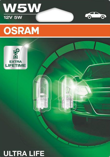 

Лампа накаливания Osram Extra LifeTime W5W 2825ULT 2шт