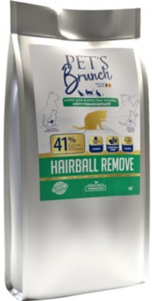 

Сухой корм для кошек Pet's Brunch Adult Hairball Remove 11 кг