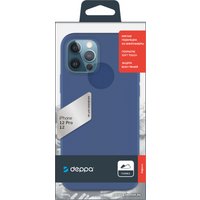 Чехол для телефона Deppa Soft Silicone для Apple iPhone 12/12 Pro (синий)
