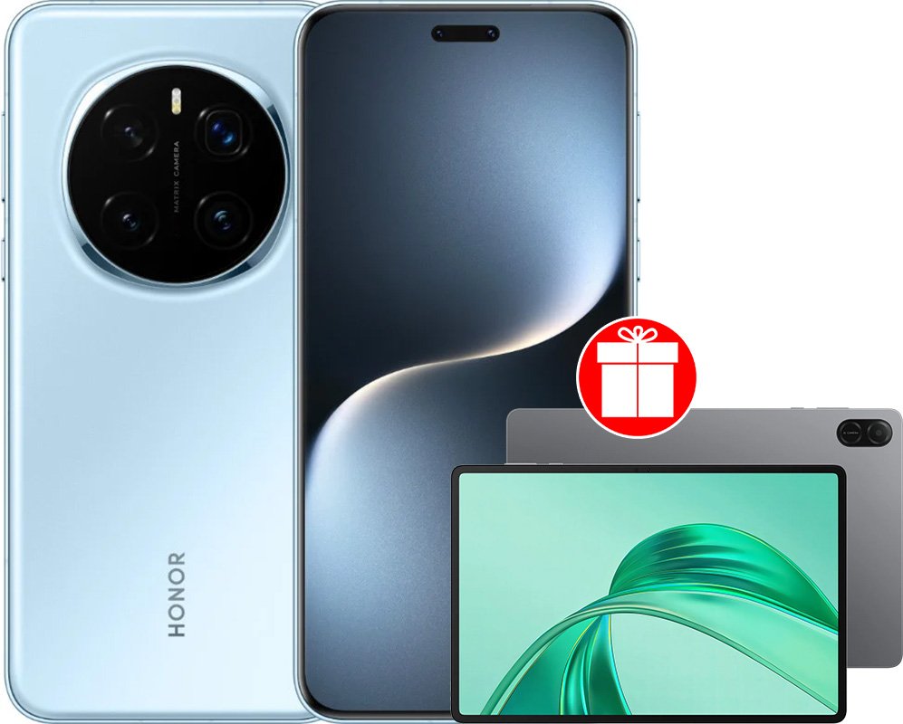 

Телефон HONOR Magic7 Pro 12GB/512GB международная версия (голубой) + планшет HONOR Pad X8a (серый) по акции