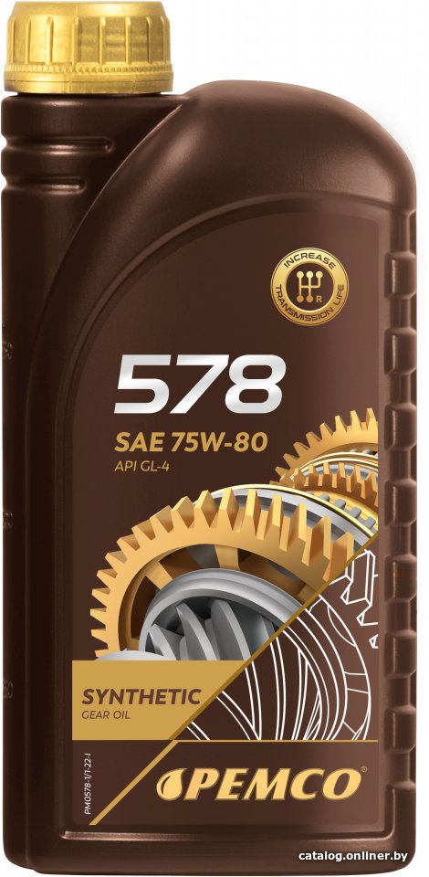 Трансмиссионное масло Pemco 578 75W-80 1л