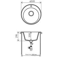 Кухонная мойка Tolero R-108 (белый)