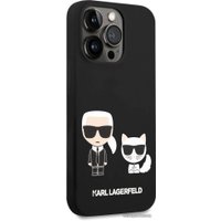 Чехол для телефона CG Mobile Lagerfeld для iPhone 14 Pro KLHCP14LSSKCK