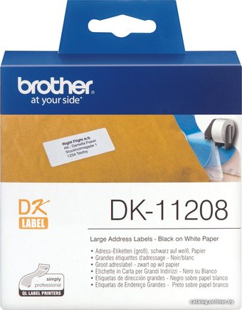 Самоклеящаяся термобумага Brother DK11208 (38x90 мм, 400 шт)