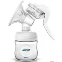 Ручной молокоотсос Philips Avent Natural Comfort с бутылочкой для кормления SCD255/05