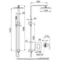 Душевая система  Armatura Cassini 4126-910-00