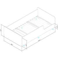 Двухъярусная кровать Можга Капризун 7 Р444 (дуб миланский)