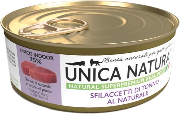 Консервированный корм для кошек Unica Natura Unico Indoor с тунцом 70 г