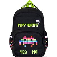 Школьный рюкзак Феникс+ Цифровая атака 59278 (черный/зеленый)