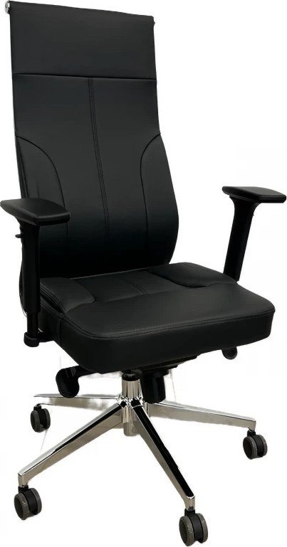 

Офисное кресло SitUp Partner chrome (экокожа Black/Black)