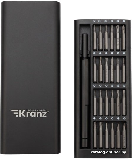 Набор отвертка с битами Kranz KR-12-4753 (25 предметов)