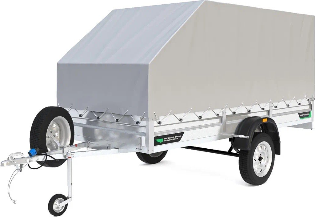 

Двухосный прицеп Титан 3518-03 (3.5х1.8 борт 30см, тент 1200 Аэро)