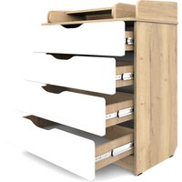 Детский комод Атон Мебель Сириус-2 Wood 804 ПВХ (дуб галифакс)