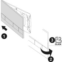 Панель смыва Lemark Bit 9801005 (хром глянец)