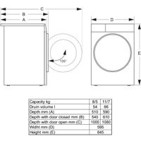 Стирально-сушильная машина Gorenje WDG2P854A3C2/C