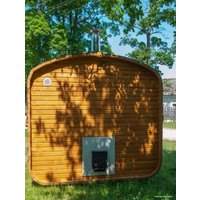 Бочка КомфортПром С печным узлом, предбанником и козырьком 10331336 (3м)