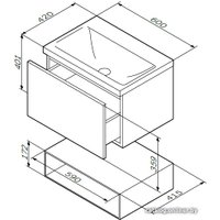  AM.PM Тумба под умывальник Gem 60 M90FHX06021WG (белый)