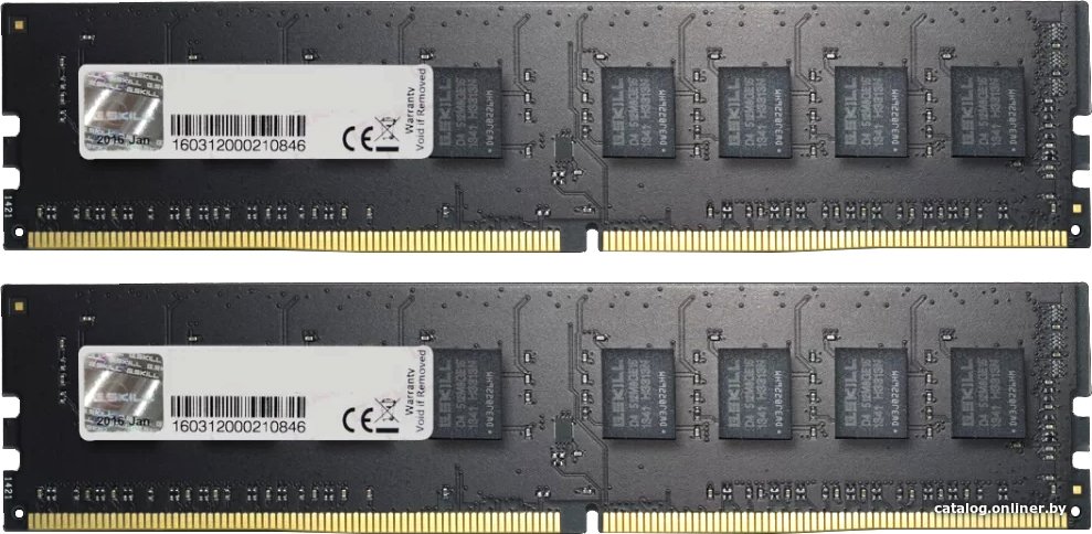 Оперативная память G.Skill Value 2x32ГБ DDR4 2666 МГц F4-2666C19D-64GNT