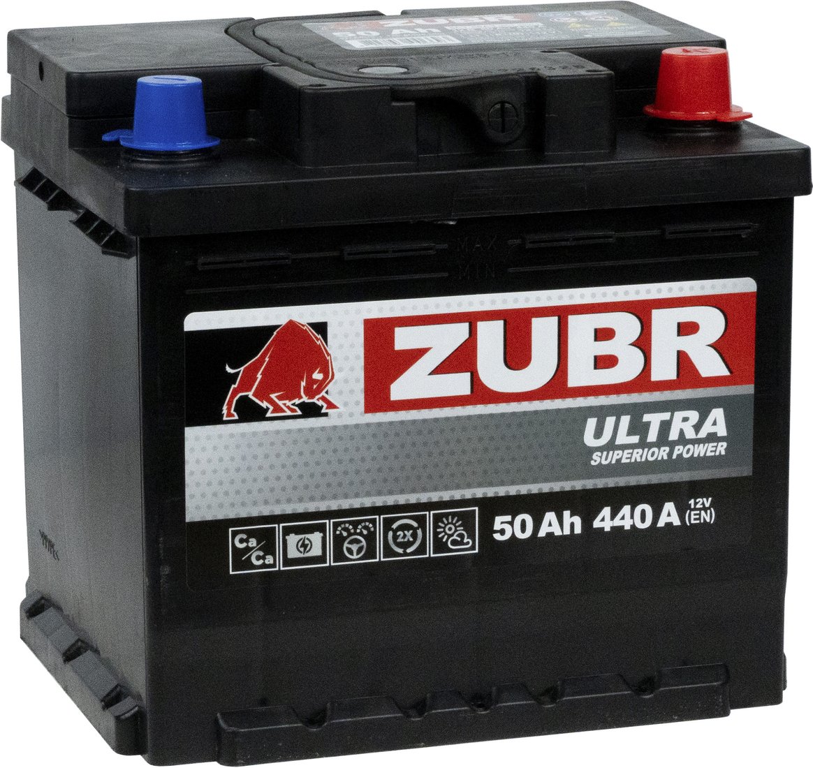 

Автомобильный аккумулятор Zubr Ultra R+ Турция (50 А·ч)