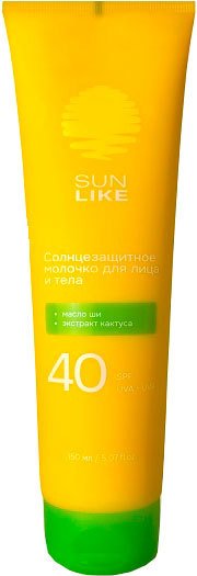 

Крем солнцезащитный Sun Like Для тела SPF40 (150мл)