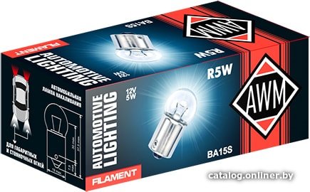 Лампа накаливания AWM R5W 12V 5W 1шт