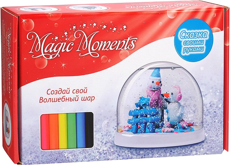 

Набор для создания поделок/игрушек Magic Moments Волшебный шар. Снеговики mm-1