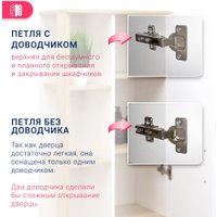  Doratiz Шкаф-полупенал Гавайи 50 R 2712.301 (дуб сонома/белый)