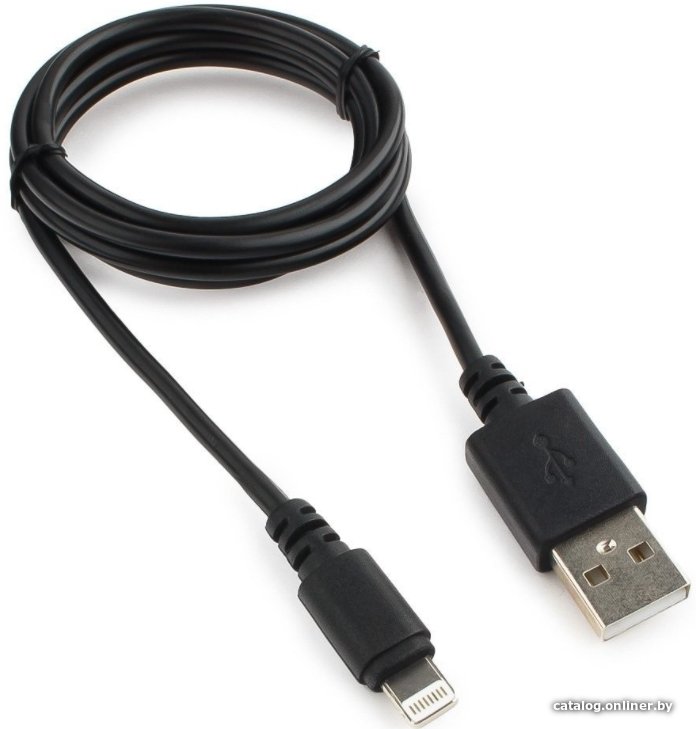 Кабель Cablexpert USB Type-A - Lightning CC-USB-AP2MBP (1 м, черный)