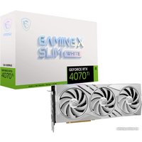 Видеокарта MSI GeForce RTX 4070 Ti Gaming X Slim White 12G