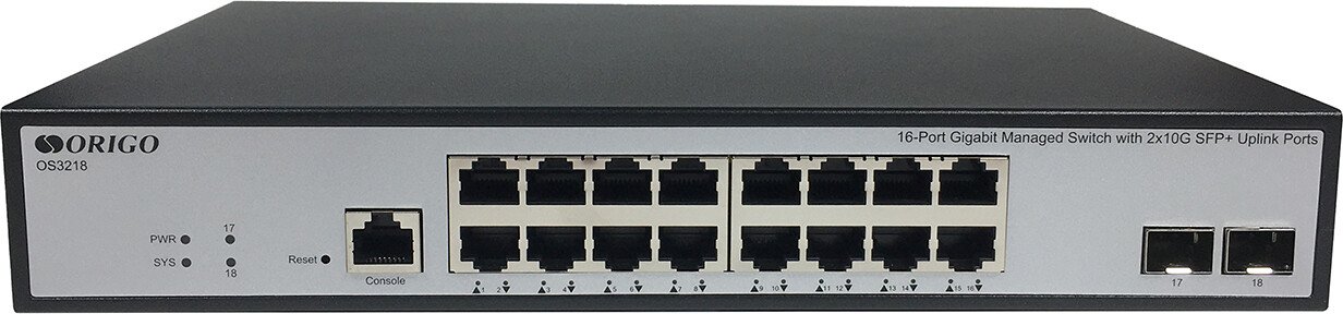 

Управляемый коммутатор 3-го уровня Origo OS3218/A1A