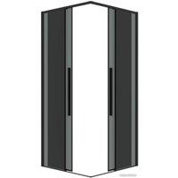 Душевой уголок Grossman Galaxy 90x90x195 300.K33.01.9090.21.10 (черный матовый/тонированное стекло) в Орше
