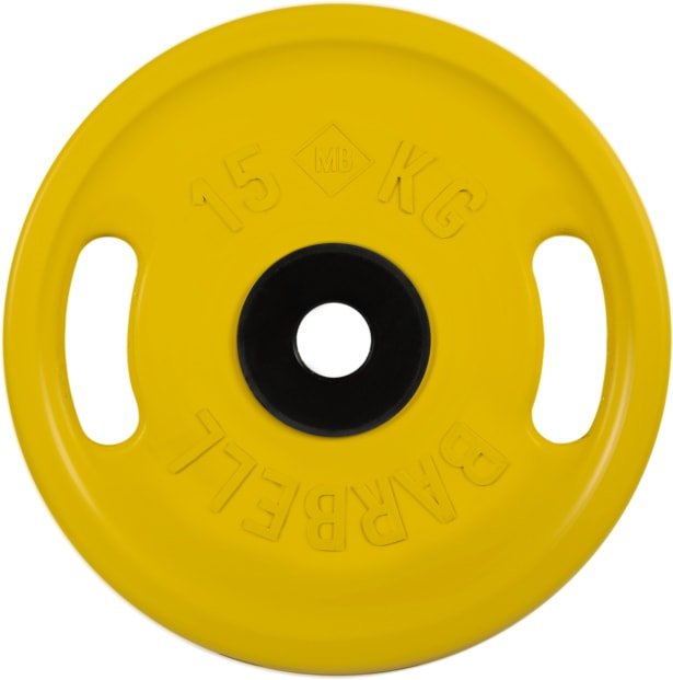 

Диск MB Barbell Евро-классик с ручками 51 мм (1x15 кг, желтый)