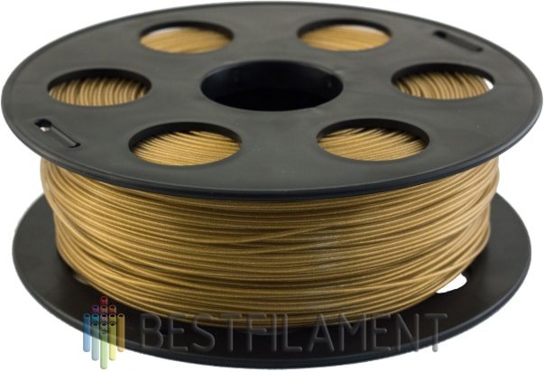 

Пластик Bestfilament PLA 1.75 мм 1000 г (золотистый металлик)