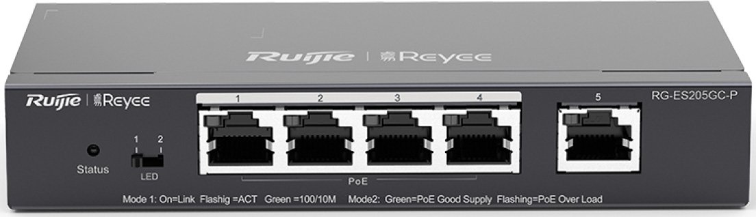 

Настраиваемый коммутатор Ruijie Networks RG-ES205GC-P