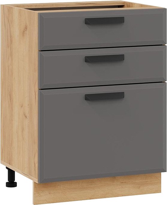 

Шкаф напольный Трия Тиана 1Н6Я3 (дуб крафт золотой/асфальт супермат)