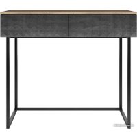 Консольный стол Shtabe Simple 7011 эко (графит/дуб веллингтон/черный)