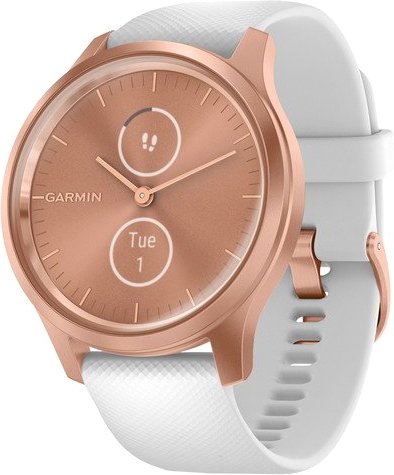 

Гибридные умные часы Garmin Vivomove Style (розовое золото/белый)