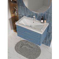  Cersanit Тумба под умывальник Classic 80 69091 (голубой матовый)