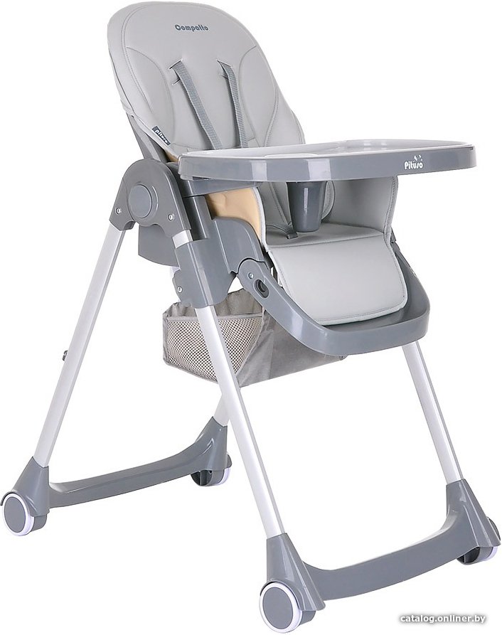 Высокий стульчик Pituso Compatto (light grey)