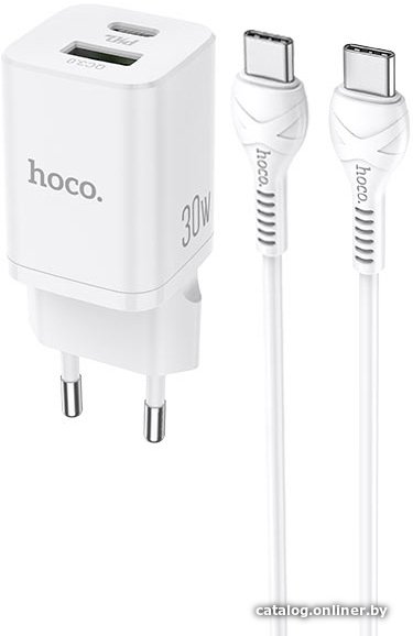 

Сетевое зарядное Hoco N13 USB Type-C (белый)