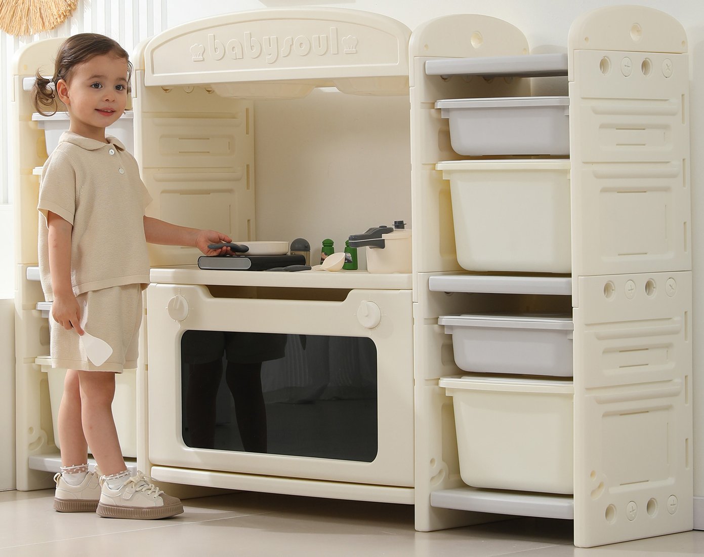 

Детская кухня UNIX kids Cook & Store 8 (серый)