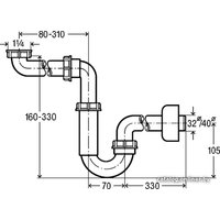 Сифон Viega 606220