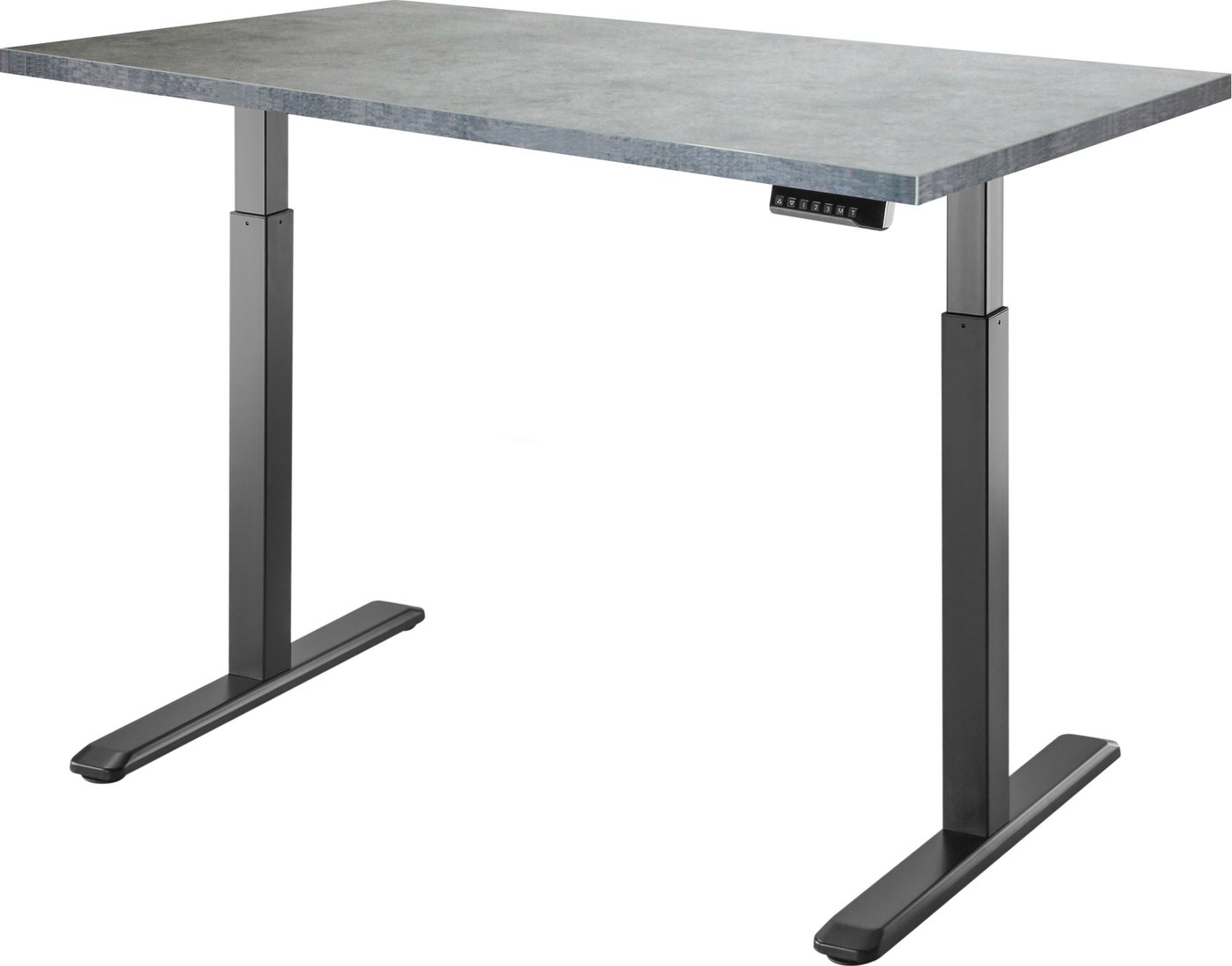 

Стол для работы стоя ErgoSmart Electric Desk 1360x800x36 мм (бетон Чикаго светло-серый/черный)