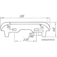 Умывальник Лобненский стройфарфор Браво 50 10/1/5/1-16