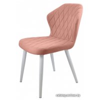 Стул Гальваник Бергамо (эмаль белый муар/Catania Coral)