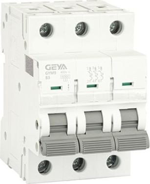 

Выключатель автоматический GEYA GYM9-3P-3B 3P 3A B 6kA 3M GYM93P3B