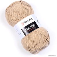 Пряжа для вязания Yarnart Jeans Plus 55% хлопок/45% полиакрил 48 100 г (160 м, бежевый)