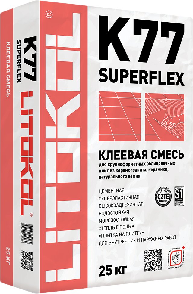 

Клей для плитки Litokol Superflex K77 (25 кг)