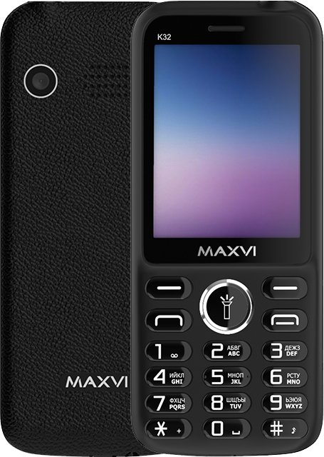 

Кнопочный телефон Maxvi K32 (черный)